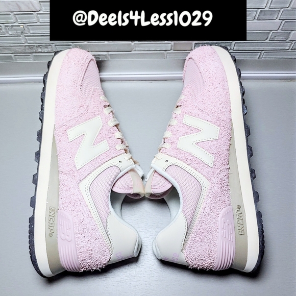 New Balance 574 Running Womens Size 9B Rose Pink Frost White - Picture 5 of 6